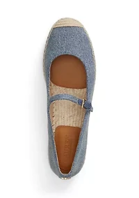 Luize Suede Mary Jane Espadrille Shoe
