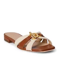 Blaike Nappa Leather Slide Sandal