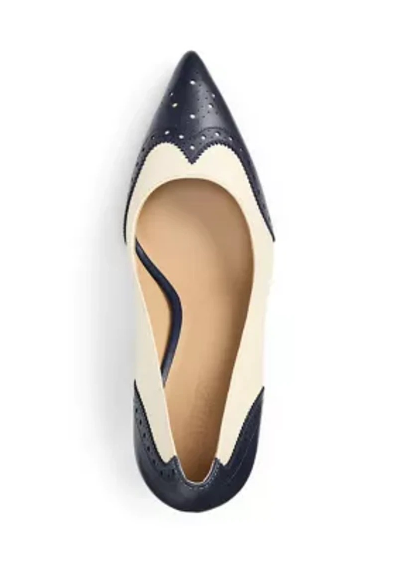 Lynden Perforated Nappa Leather Pumps