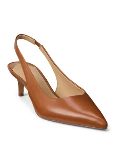 Lolah II Leather Slingback Pumps