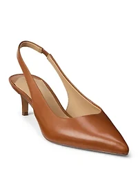 Lolah II Leather Slingback Pumps