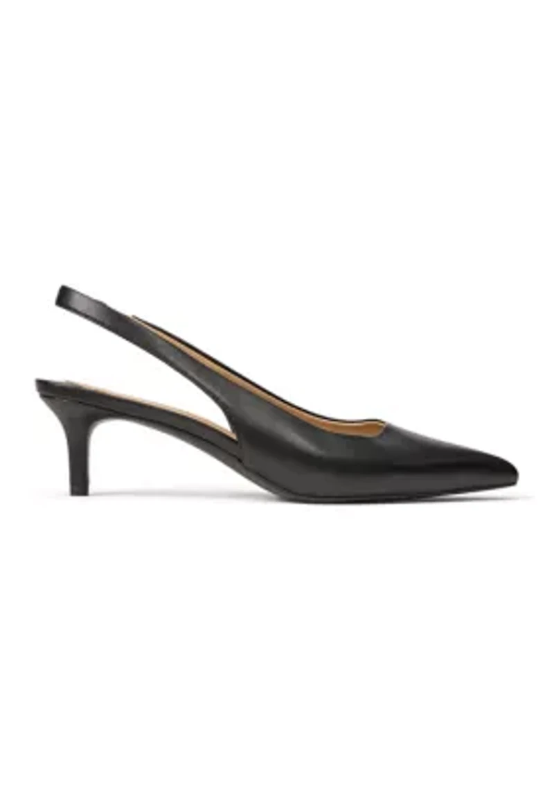 Lolah II Leather Slingback Pumps