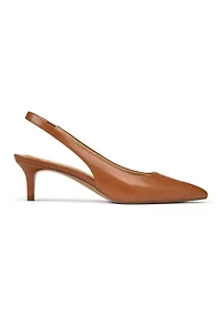 Lolah II Leather Slingback Pumps