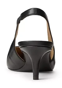 Lolah II Leather Slingback Pumps