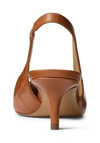 Lolah II Leather Slingback Pumps