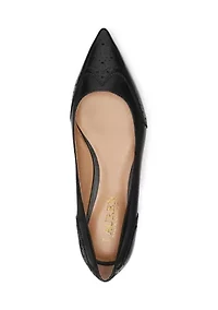 Loraine Burnished Leather Ballet Flats