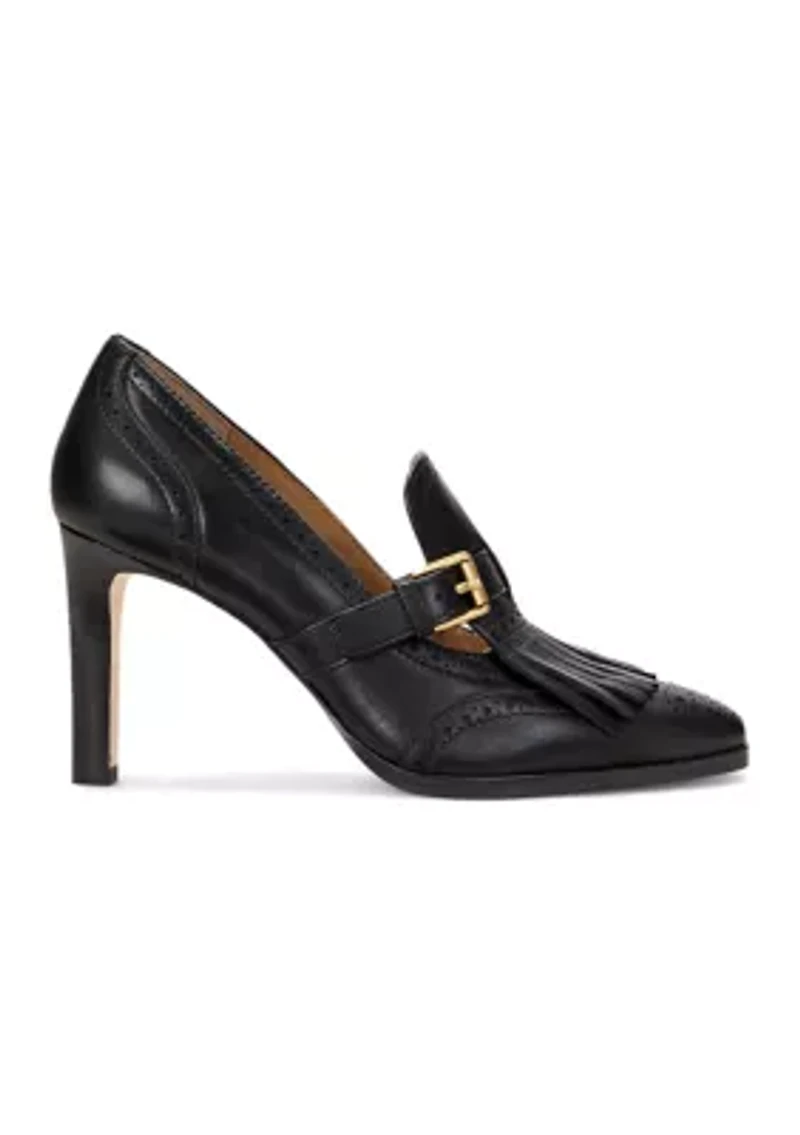 Colleen Perforated Leather Kiltie Pump