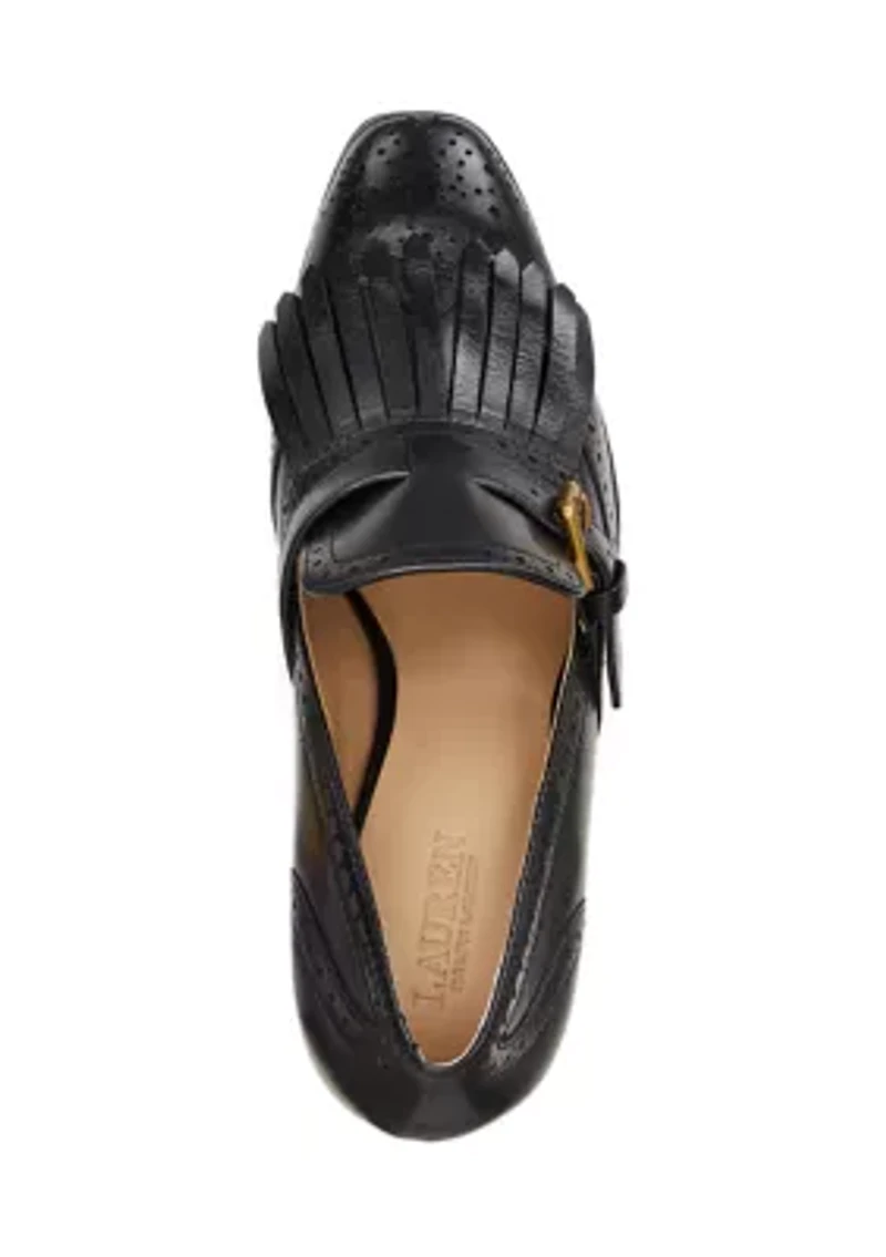 Colleen Perforated Leather Kiltie Pump