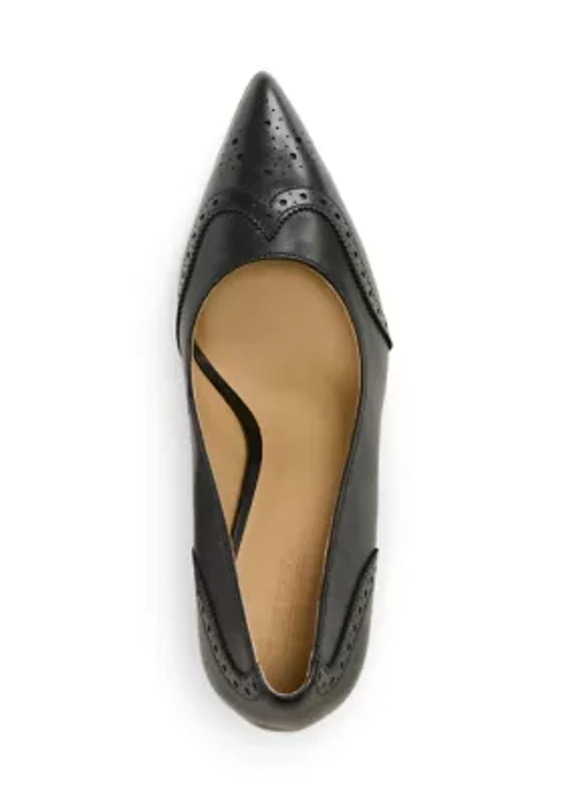 Lynden Burnished Leather Pumps