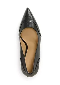 Lynden Burnished Leather Pumps