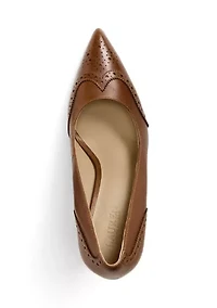 Lynden Nappa & Burnished Leather Pumps