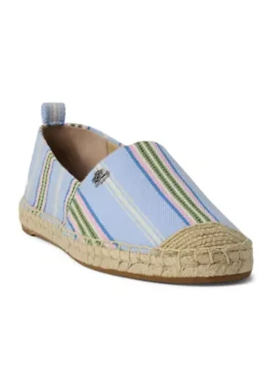 Cameryn III Striped Jacquard Espadrille Flats