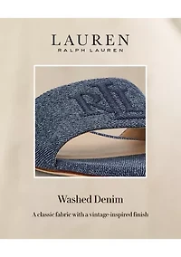 Everley Washed Denim Slide Sandals