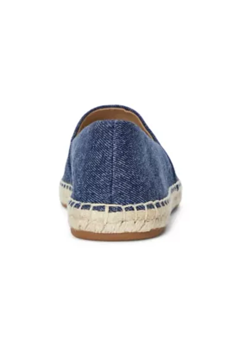 Cameryn Washed Denim Espadrille Flats