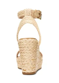 Hilarie IV Braided Raffia Espadrille Sandals