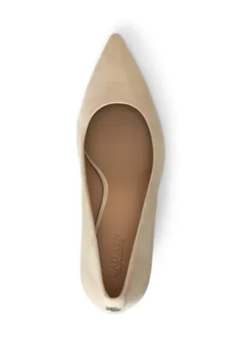 Lanette Suede Block Heel Pumps
