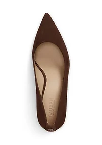 Lanette Suede Block-Heel Pumps