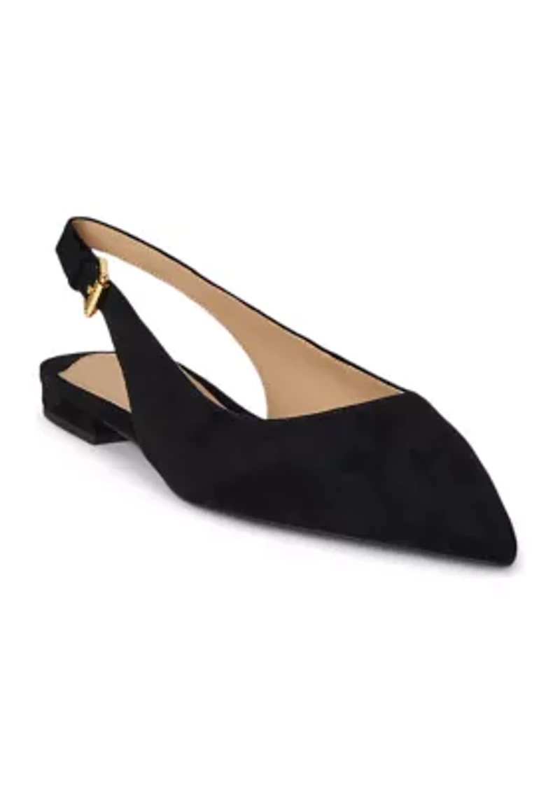 Londyn Suede Slingback Flats