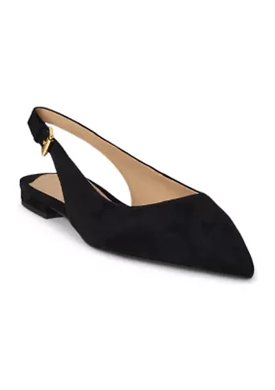 Londyn Suede Slingback Flats