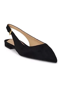 Londyn Suede Slingback Flats