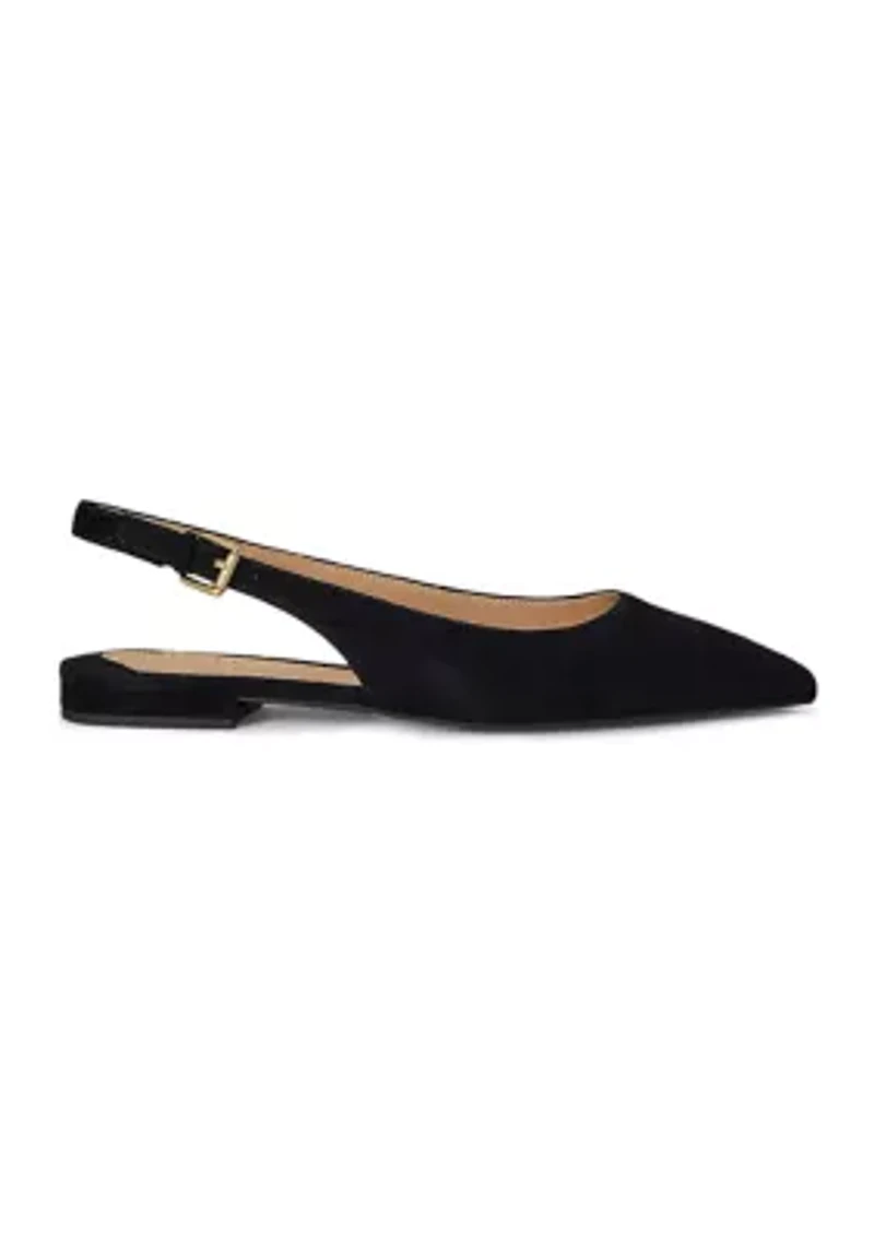 Londyn Suede Slingback Flats
