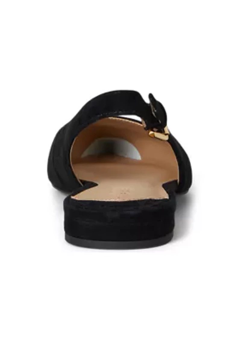 Londyn Suede Slingback Flats