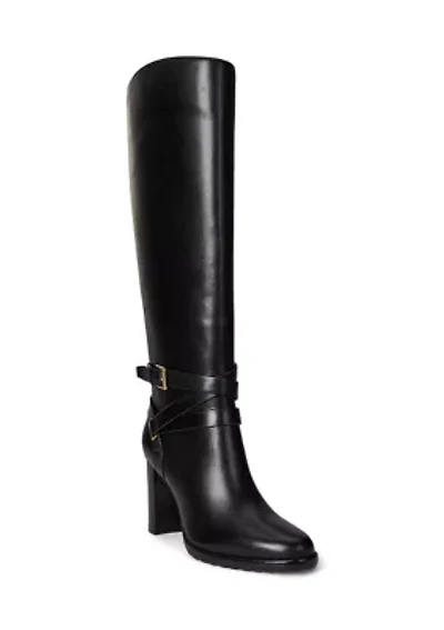 Collins Burnished Leather Tall Heeled Boots