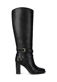 Collins Burnished Leather Tall Heeled Boots