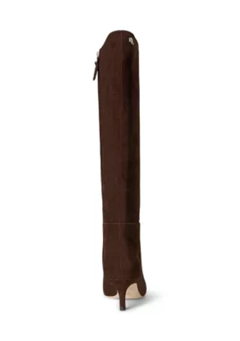 McKay Suede Tall Boot Heels
