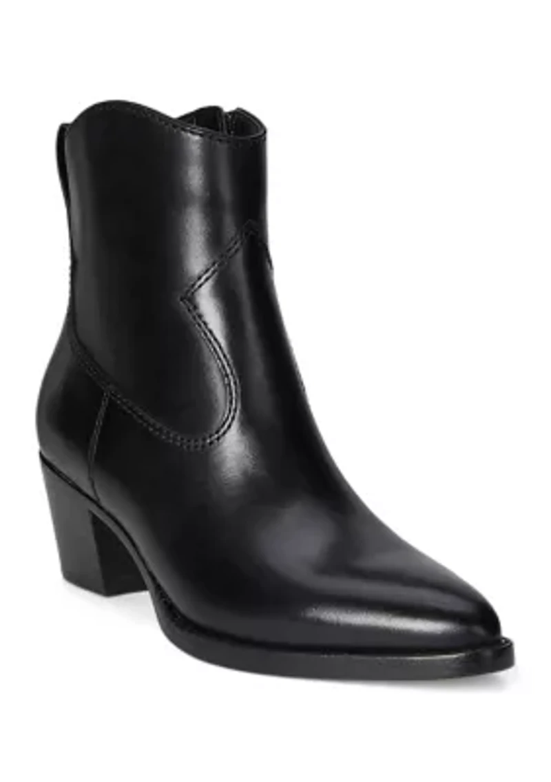 Harpher Burnished Leather Booties
