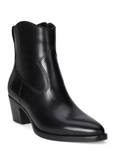 Harpher Burnished Leather Booties