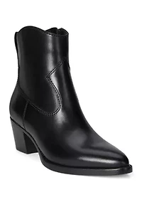 Harpher Burnished Leather Booties