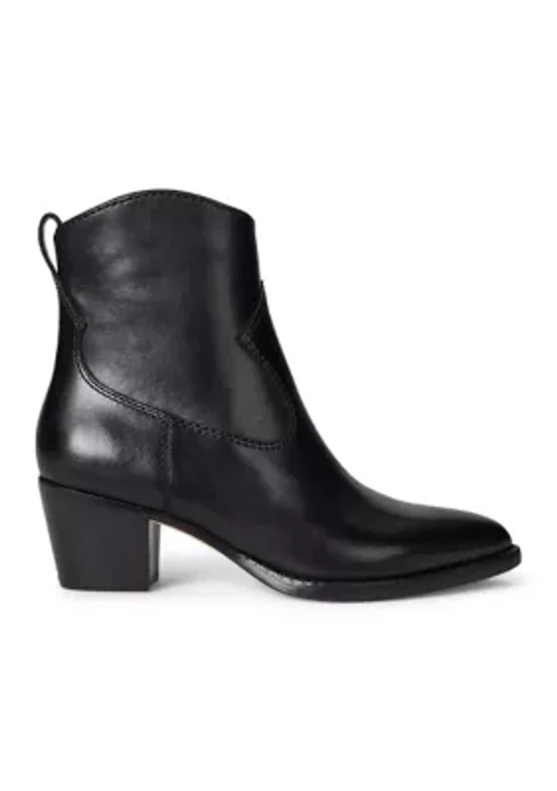 Harpher Burnished Leather Booties