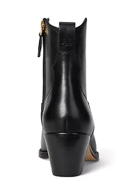 Harpher Burnished Leather Booties