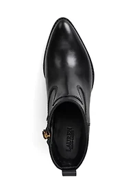 Harpher Burnished Leather Booties