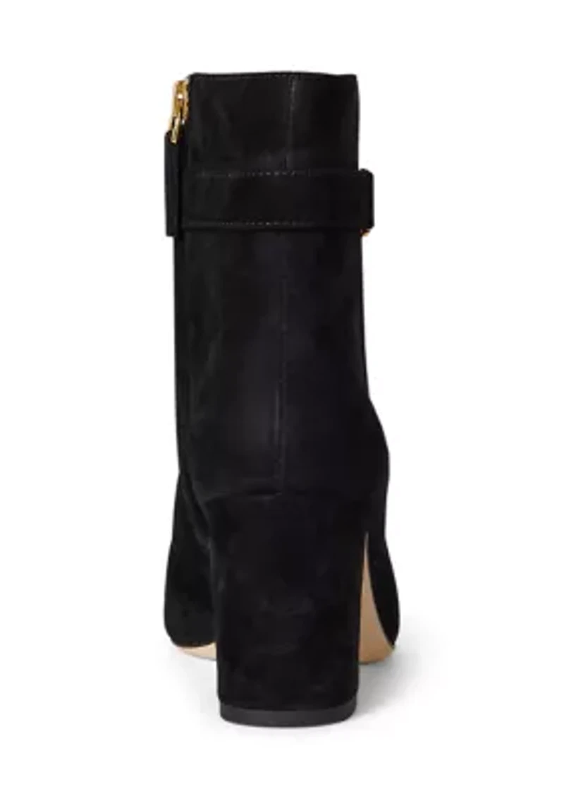 Kellie Suede Bootie Heels