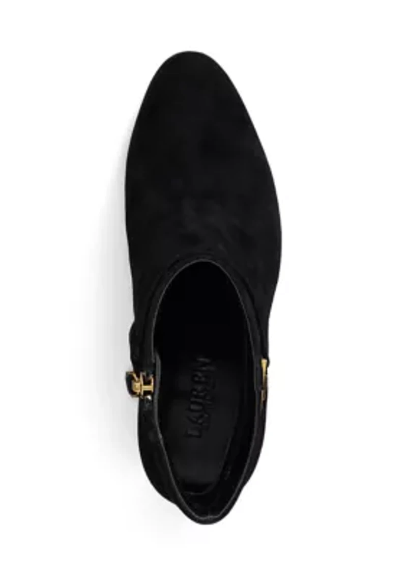 Kellie Suede Bootie Heels