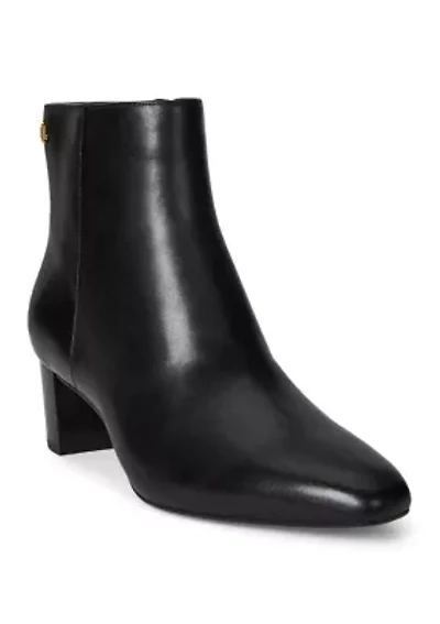 Demi Burnished Leather Booties