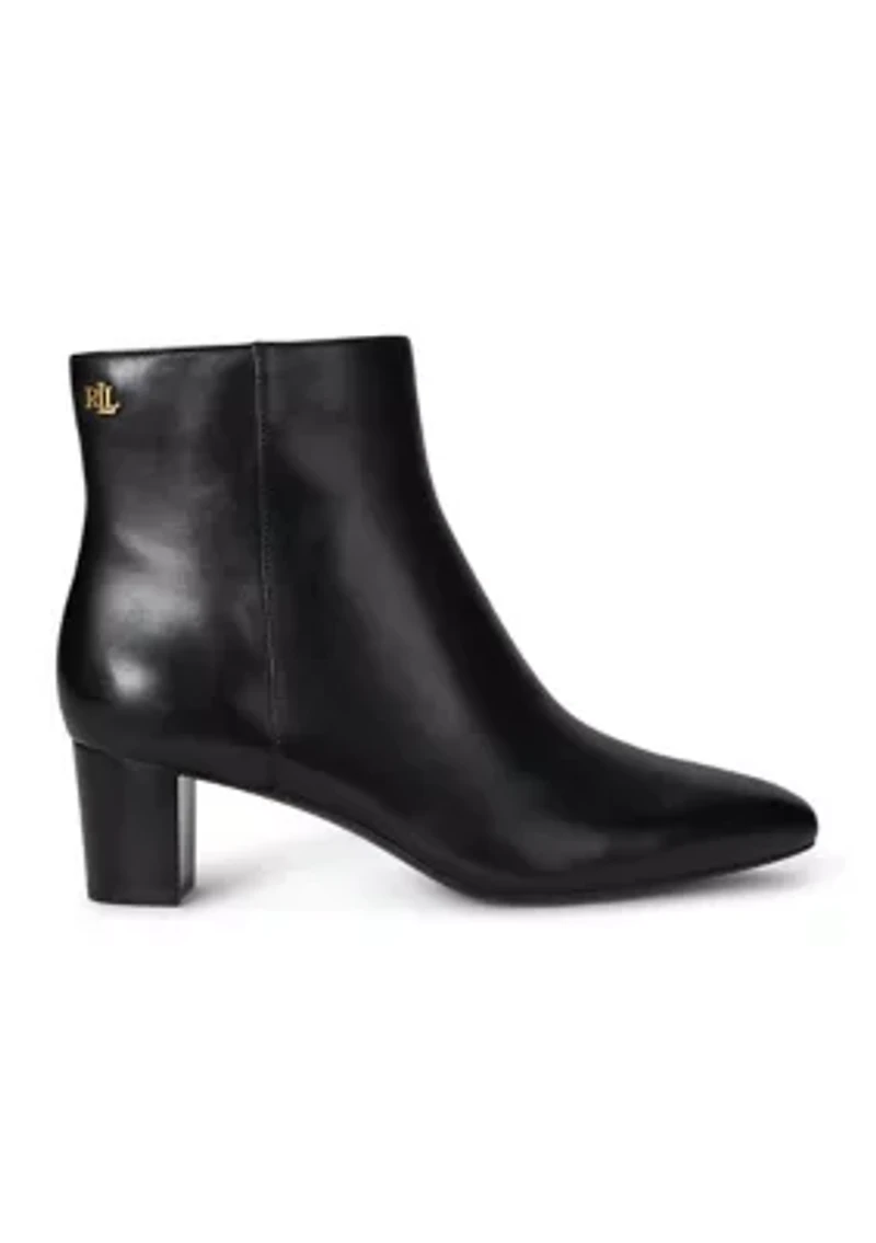 Demi Burnished Leather Booties