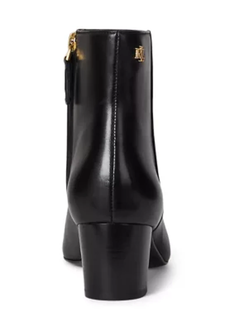 Demi Burnished Leather Booties
