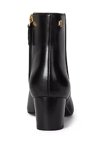 Demi Burnished Leather Booties