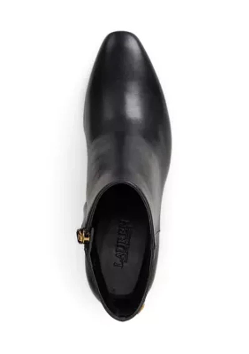Demi Burnished Leather Booties