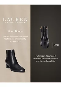 Demi Burnished Leather Booties