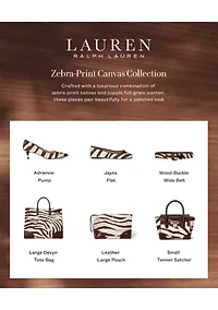 Adrienne Zebra-Print Canvas Pumps