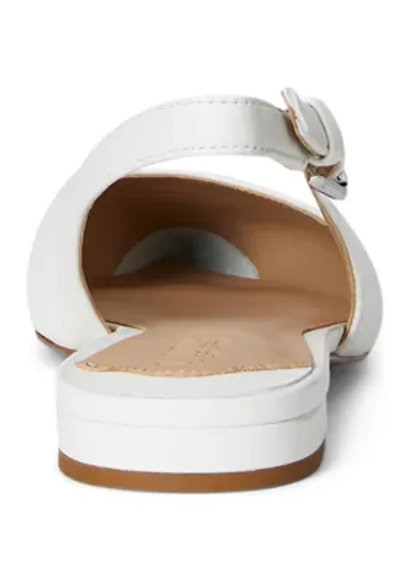 Londyn Suede Slingback Flats