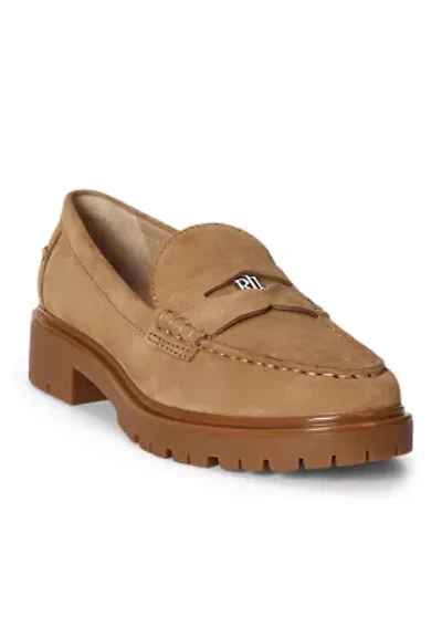Marli Suede Penny Loafers