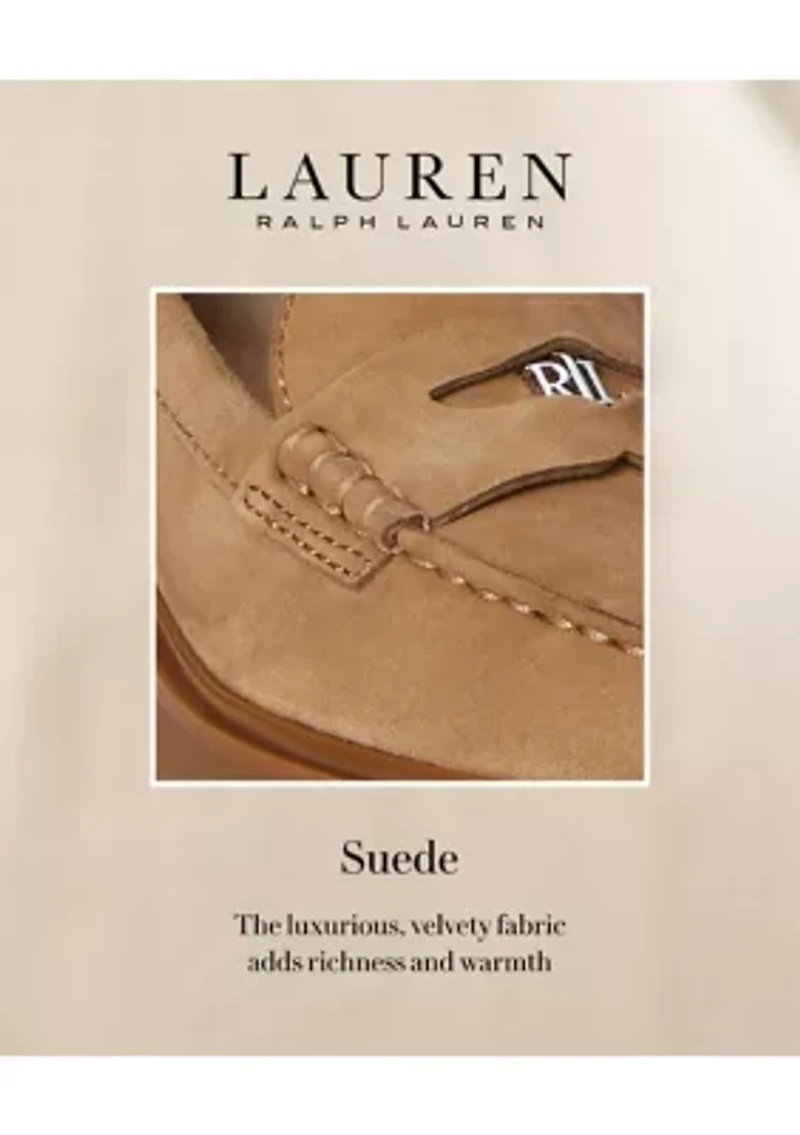 Marli Suede Penny Loafers