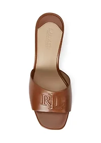 Everley Block-Heel Leather Sandals