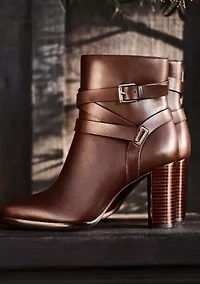 Collins Calfskin Bootie Heels
