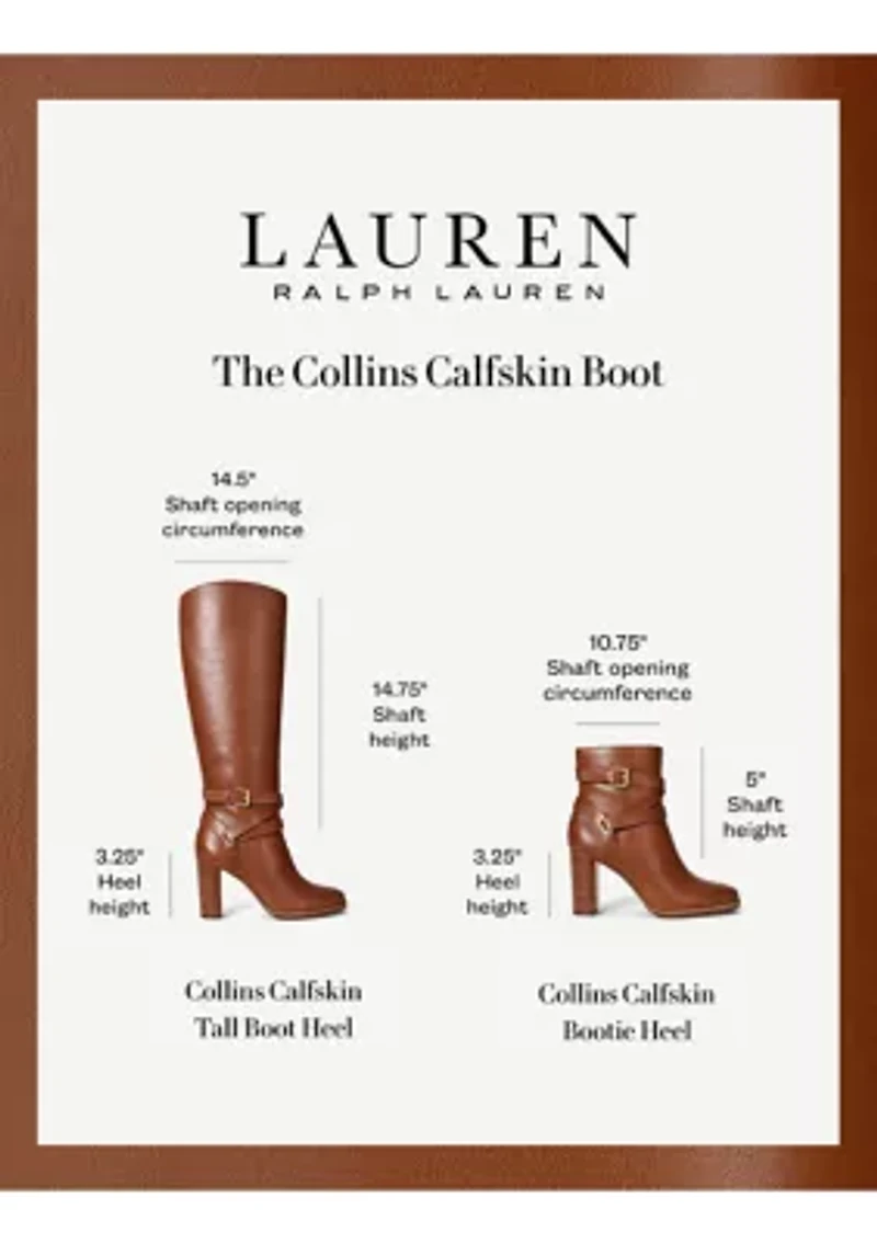 Collins Calfskin Tall Boot Heels